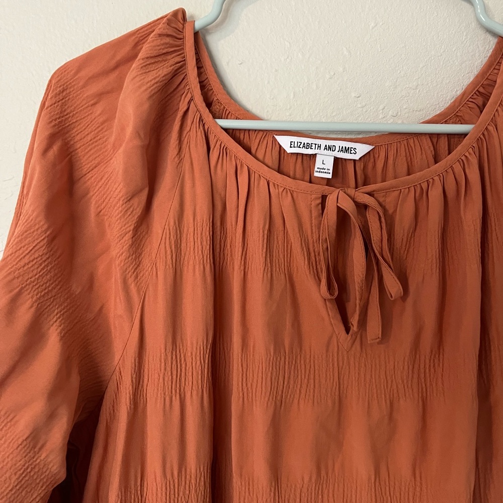 size L elizabeth & james orange maxi dress - Picture 1 of 4